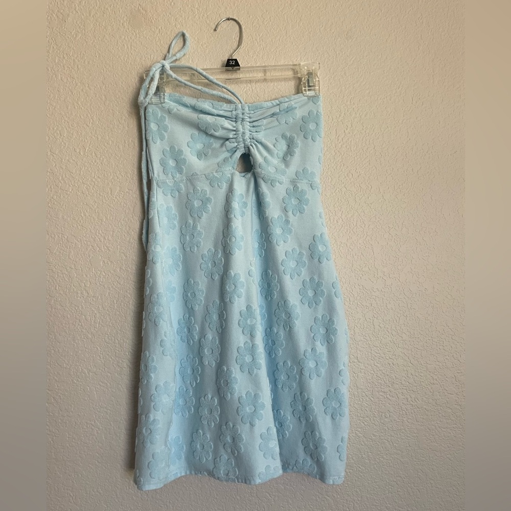 Baby Blue Halter Dress
